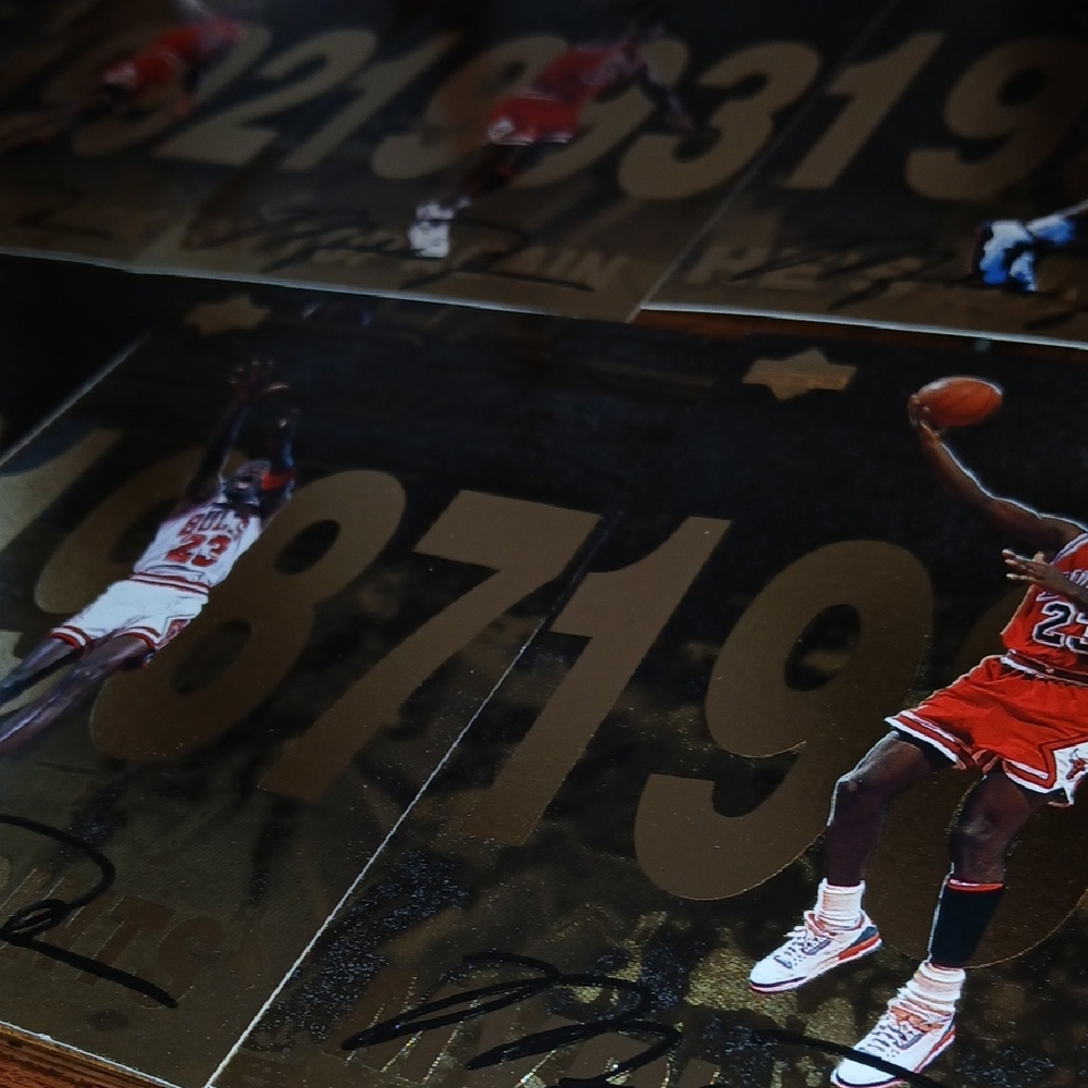 Basketball Trading Cards with Red Uniforms